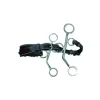 Jump'In Hackamore Cuir Branches Courtes Noir