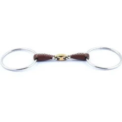 Jump'In Mors Grands Anneaux Double Brisure Recouvert de Cuir