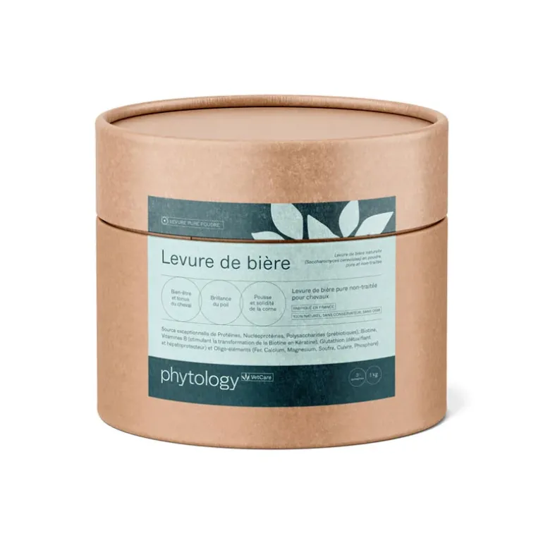 Phytology VetCare Levure de Bière pure Flore intestinale et Vitalité Cheval