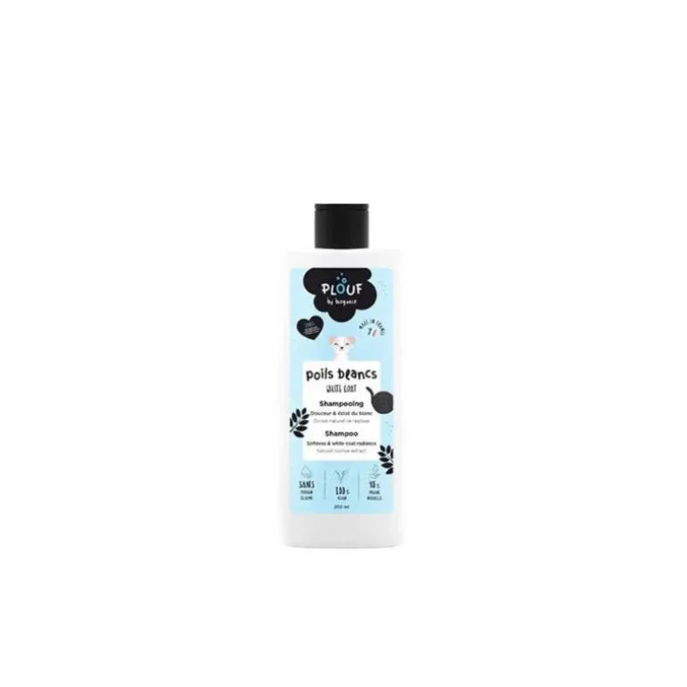 Plouf Shampoing Poils Blancs Chien